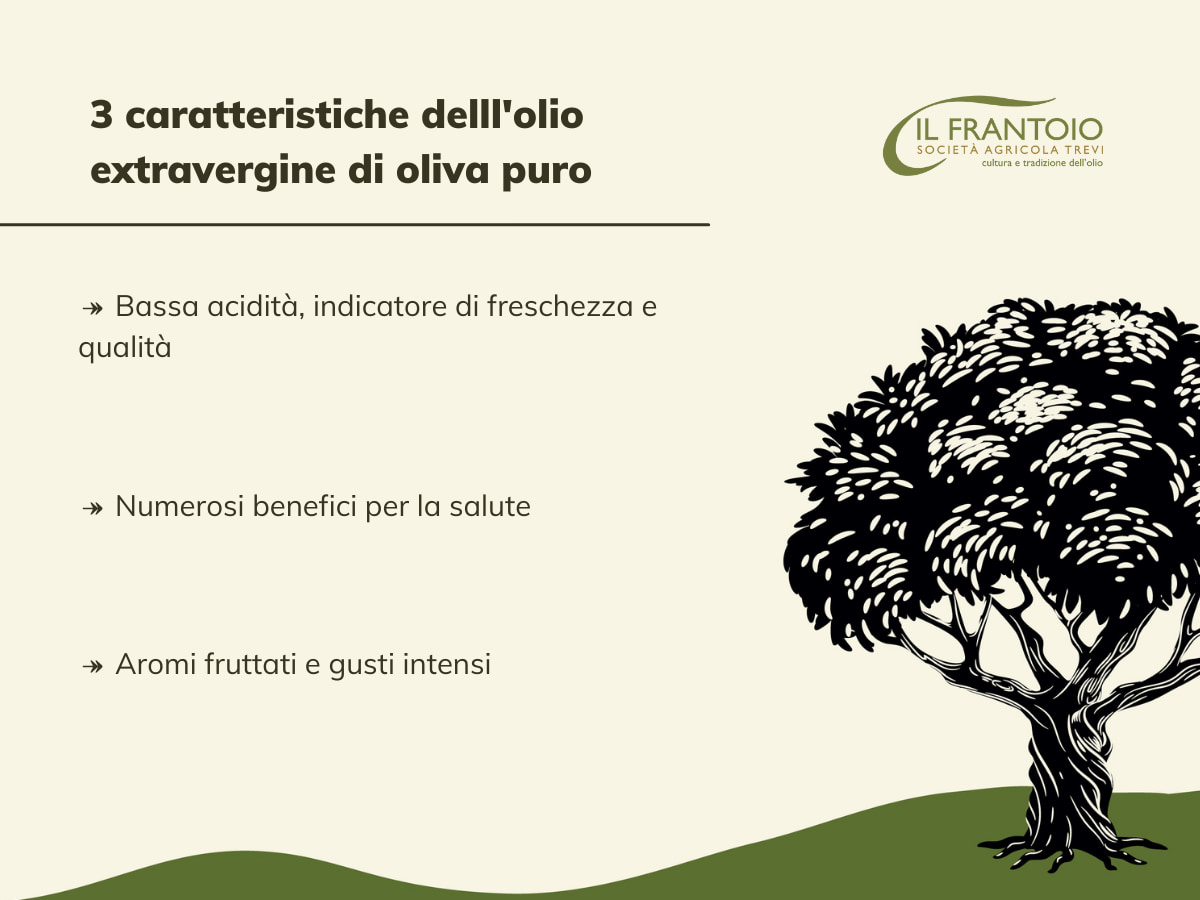 Olio extravergine di oliva puro: caratteristiche